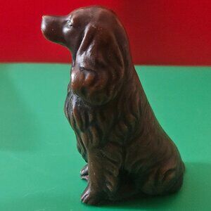 resin cocker spaniel dog figurine has some weight well made